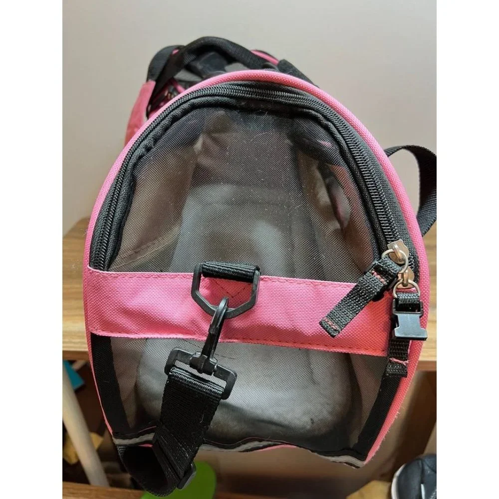 Small Coastal Pet Bergan Heather Berry Multi-Entry & Compartment Pet Carrier